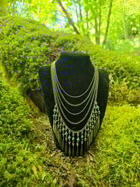 Image 4 of Kombaba Jasper and Brass Drop Necklace