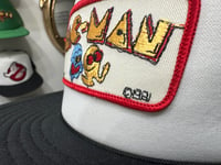 Image 2 of Vintage deadstock Snapback X 1981 Embroidered Pac-man Iron on