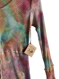 Image 3 of  M Rib Knit Long-Sleeve Dress in Interstellar Ice Dye