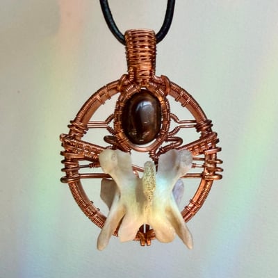 Image of Tiger’s Eye Vertebrae Pendant