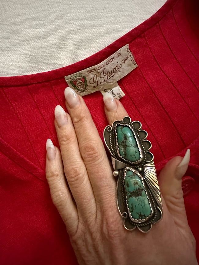 1970s GUCCI italian linen dress