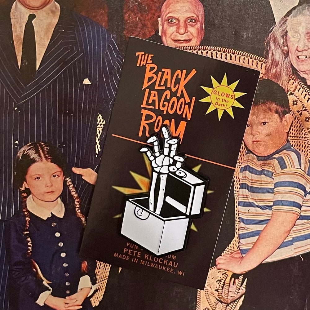 NO THING Glow-in-the-Dark 2" Enamel Pin! Addams Family Tribute 