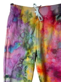 Image 5 of M Ladies/Junior's Sweatsuit Set in Shocking Rainbow Ice Dye