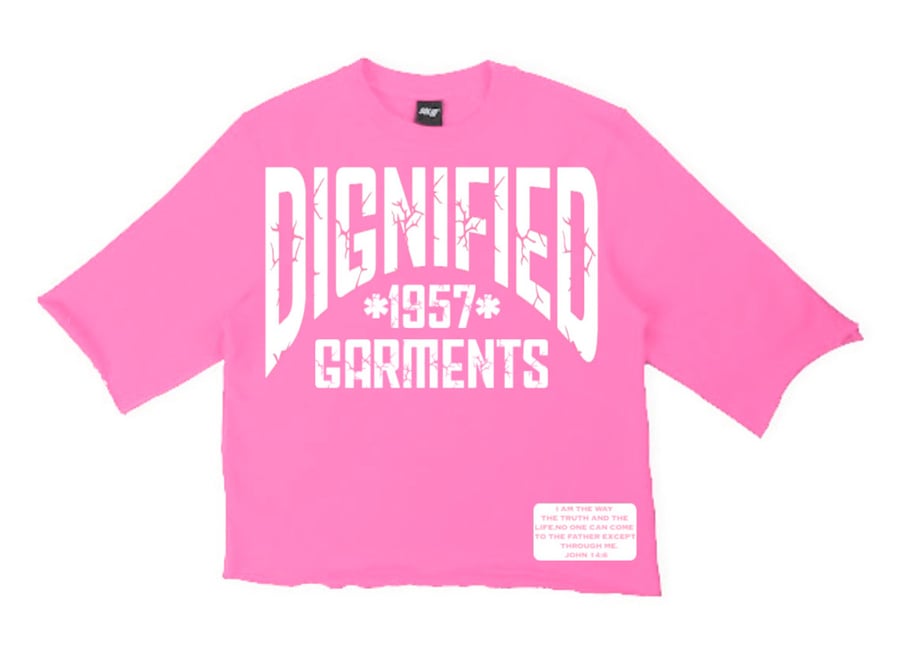 Image of Oversized Boxy Tee (Flamingo Pink) 