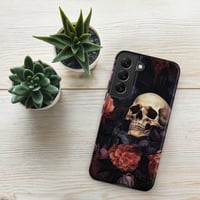 Image 10 of Goth Inspired Baroque Style Painting Skull and Flowers Tough case for Samsung®