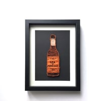 Stitched Lea & Perrins Worcestershire Sauce artwork