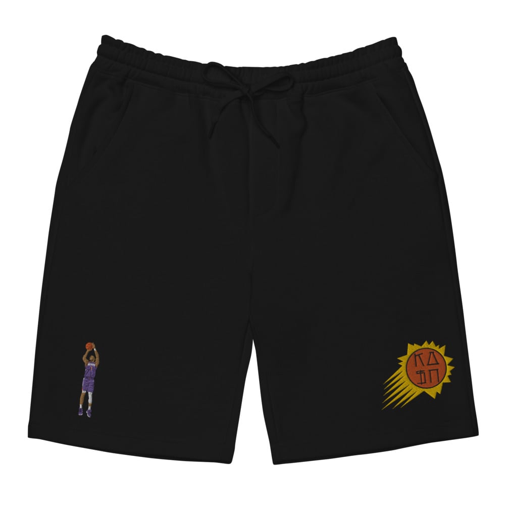 Image of KASHONLY BOOKR EMBROIDERY FLEECE SHORTS
