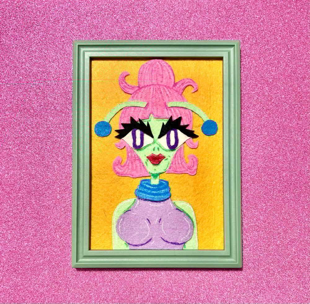 Image of “Space Skank” Felt Art Piece