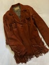 early 70s fringe softest leather jacket