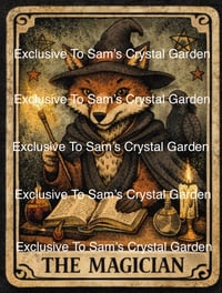 The Magician Tarot Print - Red Fox and Black Raven 