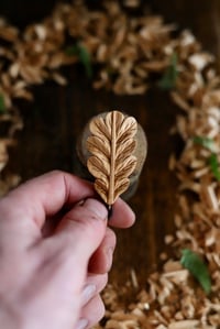 Image 3 of Oak Leaf Pendant Necklace