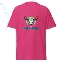Image 2 of Unisex classic tee, Wild Soul Longhorn Skull tee