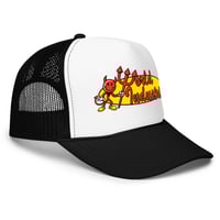 Image 6 of World Industries classic devil man Foam trucker hat