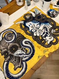 Image 2 of *GOLDEN HANNYA* ORIGINAL PAINTING
