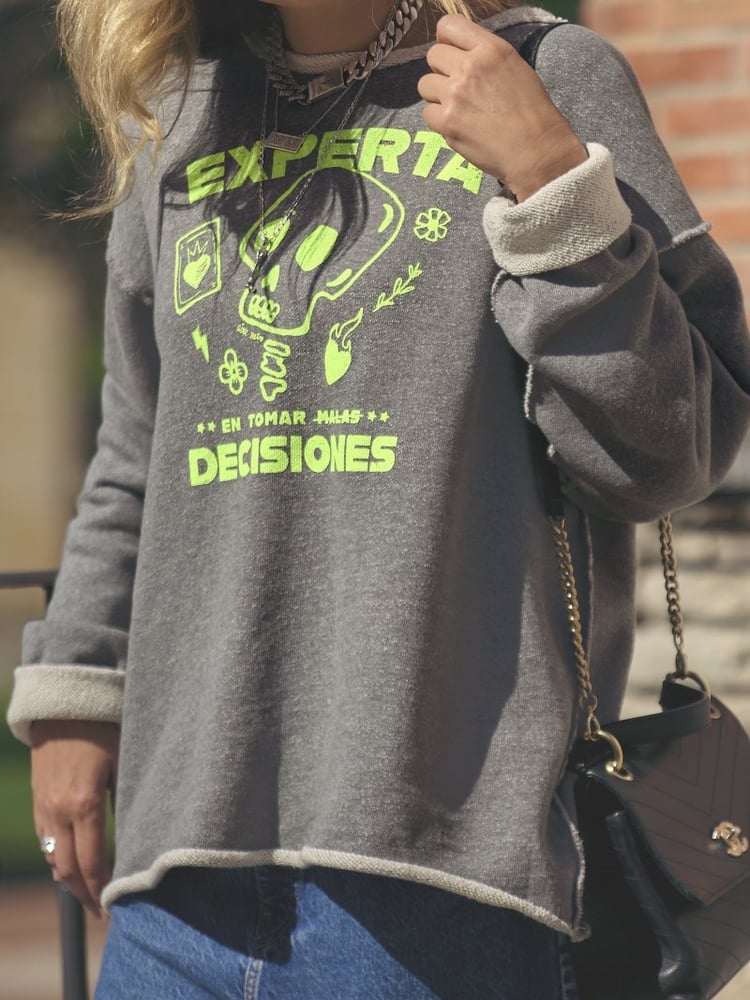 Image of SUDADERA EXPERTA GRiS