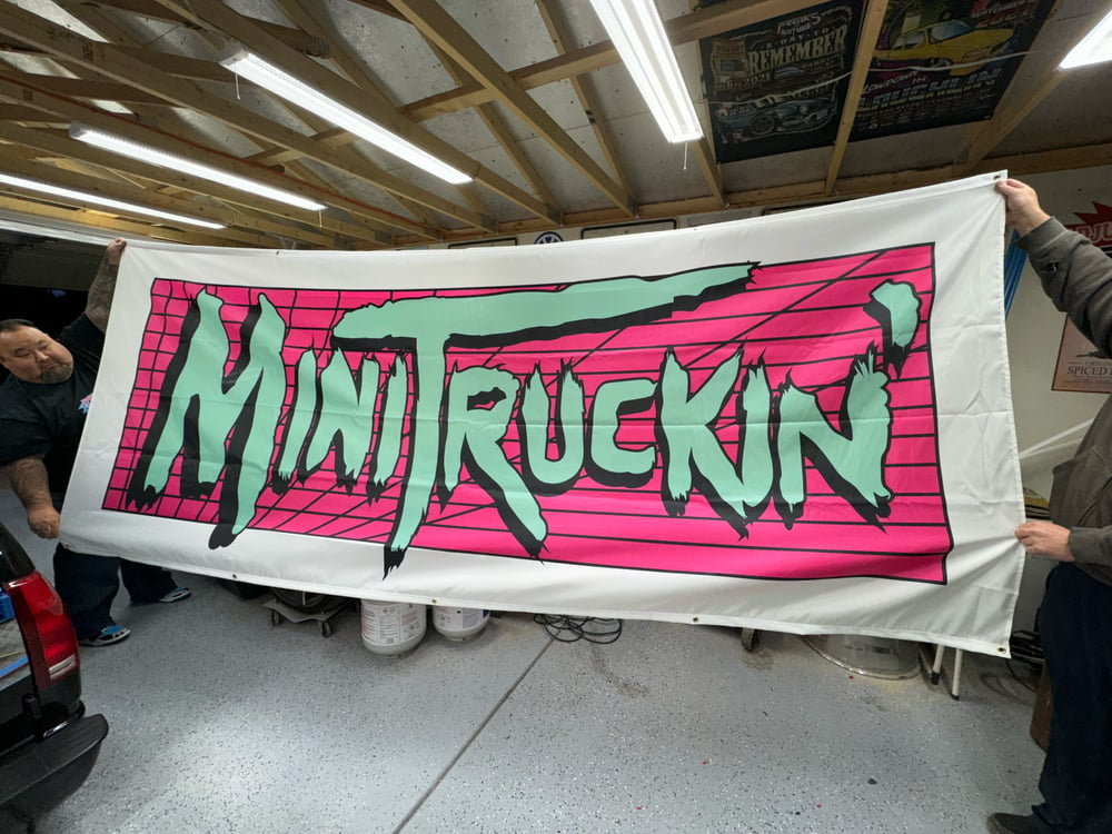 BIGASS BANNER!!! Old School Teal & Pink 