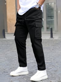Men Manfinitu Homme Cargo pants with comfortable cotton pockets
