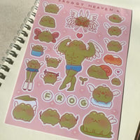 Image 2 of Buff Froggy Sticker Sheet
