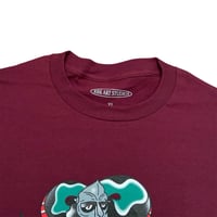 Image 4 of NO SNAKES ALIVE TEE (Burgundy)