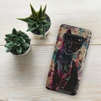 Image 3 of Colorful Water color Black Cat Painting Tough case for Samsung®