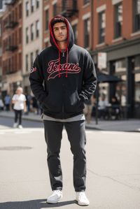 Image 1 of Starter Heavy Fleece Quilted Jacket Texans 