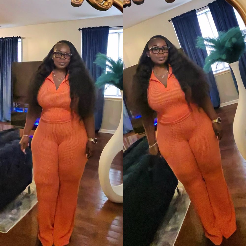 Image of That's so Ribbed Set (Orange)