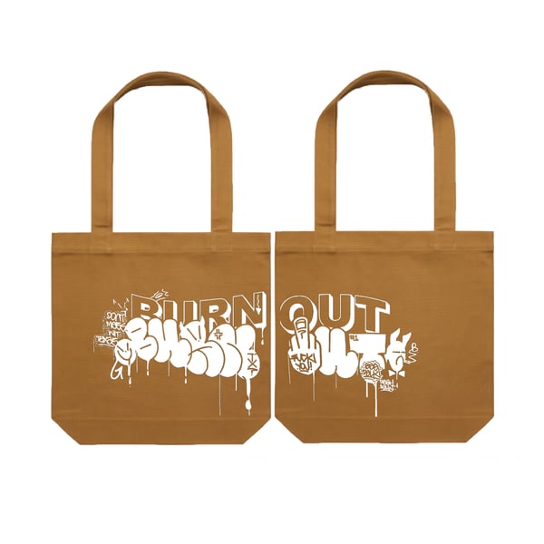Image of “BAG TALK” TOTE BAG CAMEL