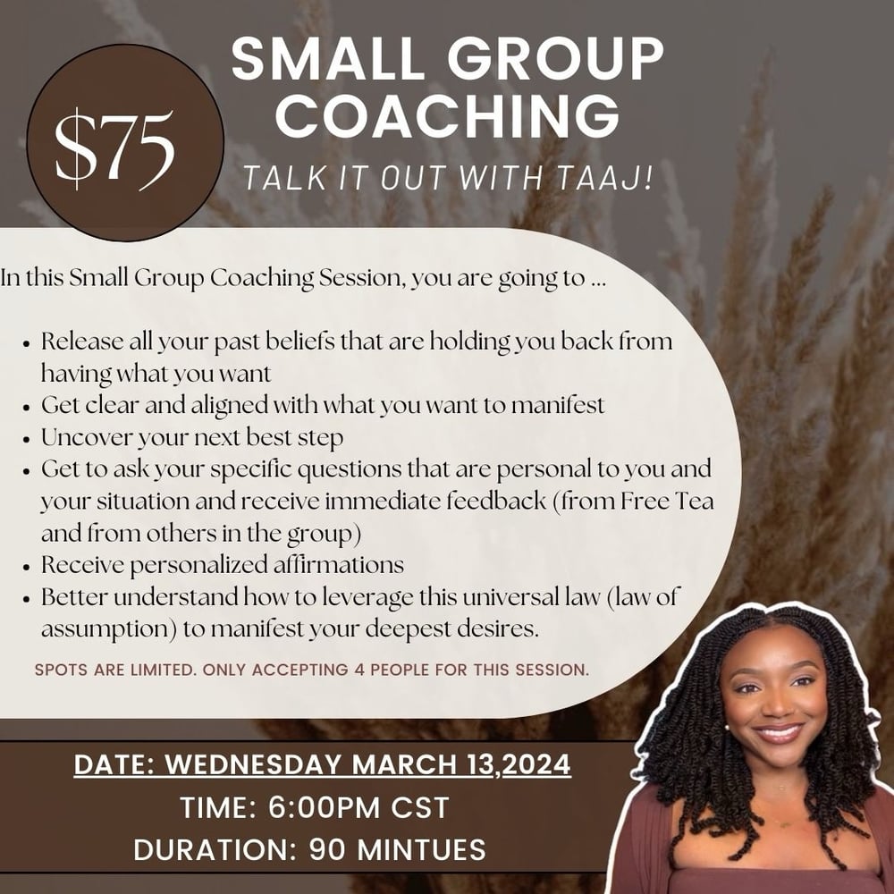Image of Small Group Coaching-MAR 13th