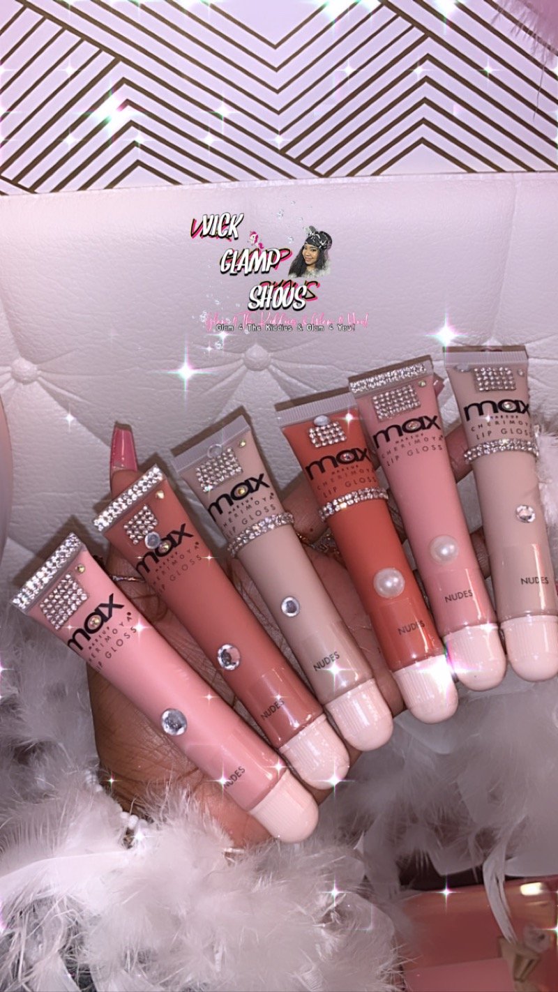Image of 💖GlampShous Max Cherimoya Nude Collection Lip-Gloss