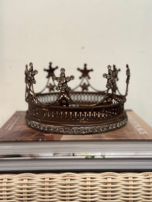 Image of Patina'd Metal Crown with Diamante Medium  