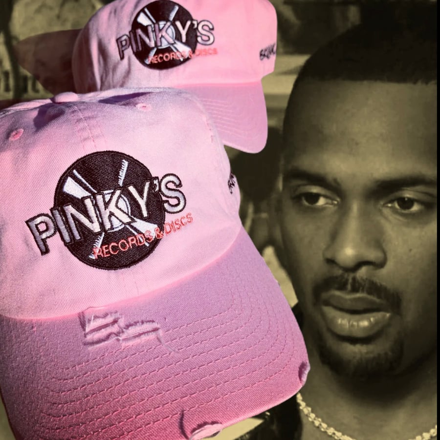 Image of Pinky's Records & Disc Pink Dad Cap Hat