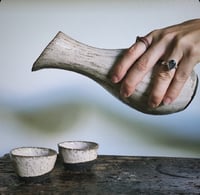 Image 2 of 3 Piece Sake Set in MOONSTONE (dark matter)