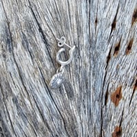 Image 3 of Dangle Moissanite Huggie