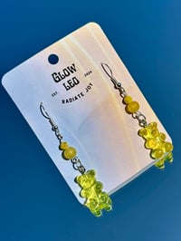 Image 2 of Yellow Gummy Bear Earrings
