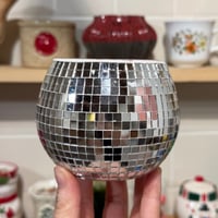 Image 1 of champagne pop scented disco ball candle