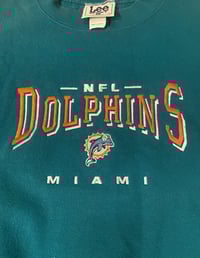 Image 2 of Miami Dolphins Vintage Crewneck (L)