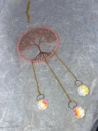 Image 2 of Tree Dream Catcher Rose Quartz