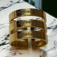 Image 2 of Personalised hand engraved ring 