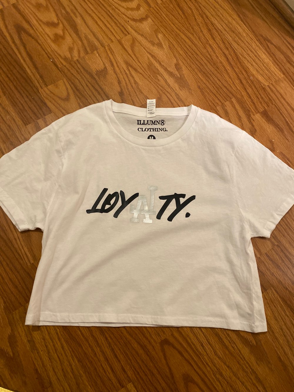 Image of Cropped silver LA