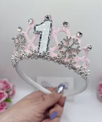 Image 4 of Baby Pink Snowflake Tiara