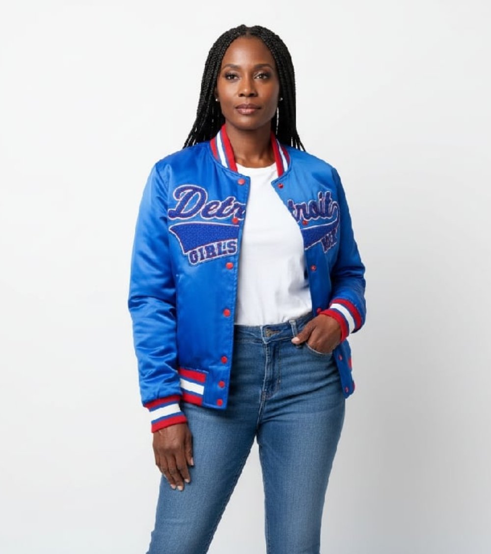 Image of StarHer DGR Jacket - Royal Blue (with Red & White Collar, Cuff, & Waist)