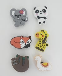 Zoo animal shoe charms