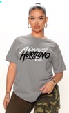 ALWAYS HUSTLING TATTD TEE HEATHER GREY