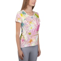 Image 2 of Pink Widows Fitted Athletic T-shirt