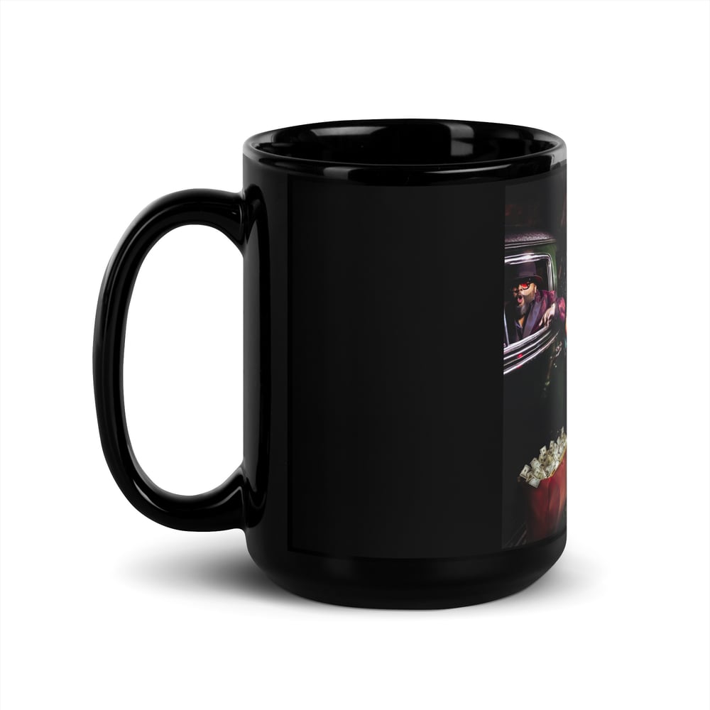 Image of Get Money Black Glossy Mug