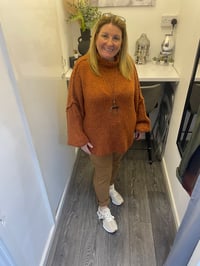 Image 1 of Wool Blend Slouch Jumper 