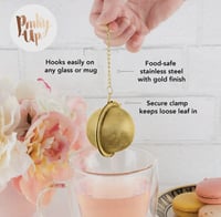 Image 5 of Gold Plated Stainless Steel Tea Infuser Small Mesh Ball