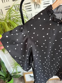 Image 2 of heart ruffle sleeve top