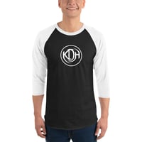 KDH Circle White Logo 3/4 sleeve raglan shirt