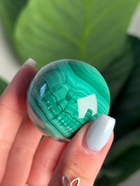 Image 3 of HIGH QUALITY MALACHITE SPHERE B